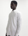 Comme Des Garcons Shirt Zip Sleeve White