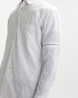 Comme Des Garcons Shirt Zip Sleeve White