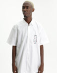 Comme Des Garcons Shirt Ss Bear Graphic Print White