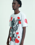 Massimo Sabbadin Crew Allover Print Hearts White