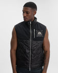 Moose Knuckles Jacket Icon Leaf Quilt Vest Black