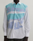 Comme Des Garcons Patchwork Blue-White