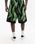 Massimo Sabbadin Shorts All Over Print Green-Black