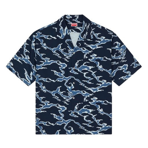 Kenzo Shirt SC Ocean Camo Blue-AL Capone Premium