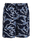 Kenzo Bermuda Shorts Oceans Camo Blue