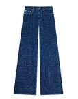 Kenzo Jeans Bara Cropped Fit Blue