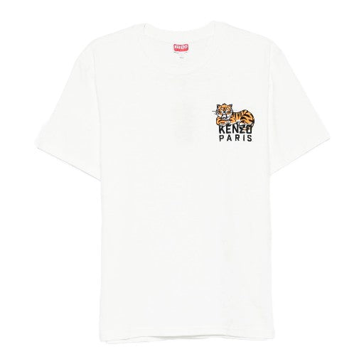 Kenzo T-Shirt Happy Tiger Off White-AL Capone Premium