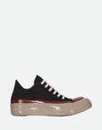 Rick Owens Sneaker Denim Black-Red-Beige