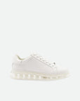 Karl Lagerfeld Sneaker Kl565 Kapri Cushion Emboes Repeat Lo Lace White Leather-Mono