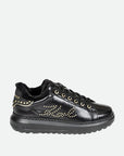 Karl Lagerfeld Sneaker Kll286 Kapri Lug Signia Studs Lo Lace Black-Gold