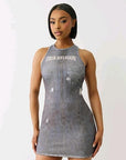 True Religion Indigo Terry Dress Print