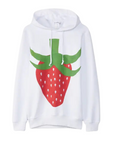 Comme Des Cargons Sweater Strawberry White