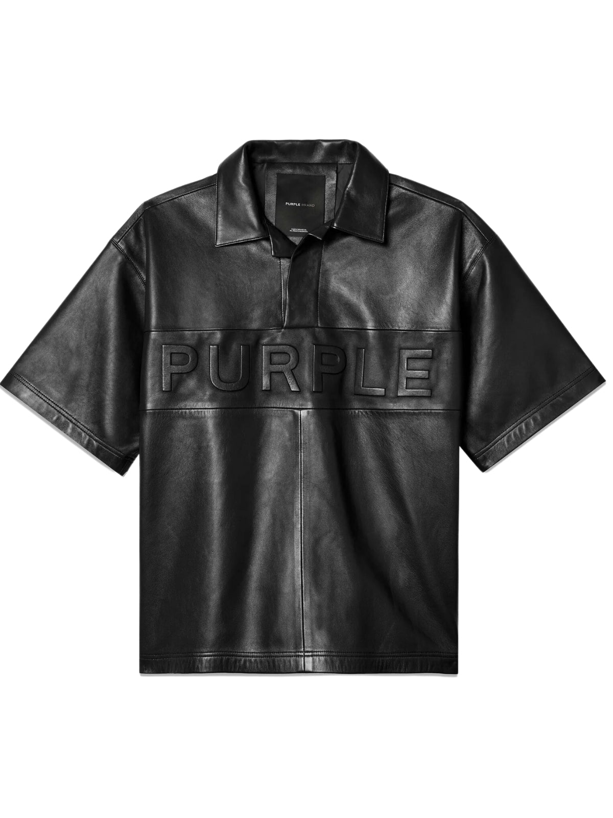 Purple Golfer Leather Look Logo Black-AL Capone Premium