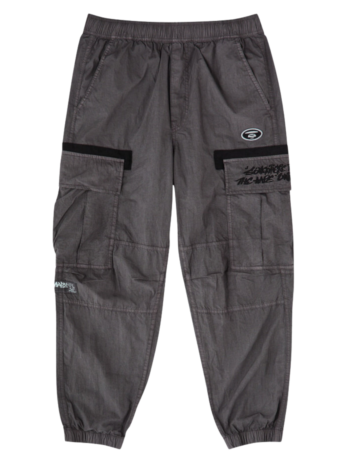 Aape Cargo Pants Pocket Logo Black-AL Capone Premium