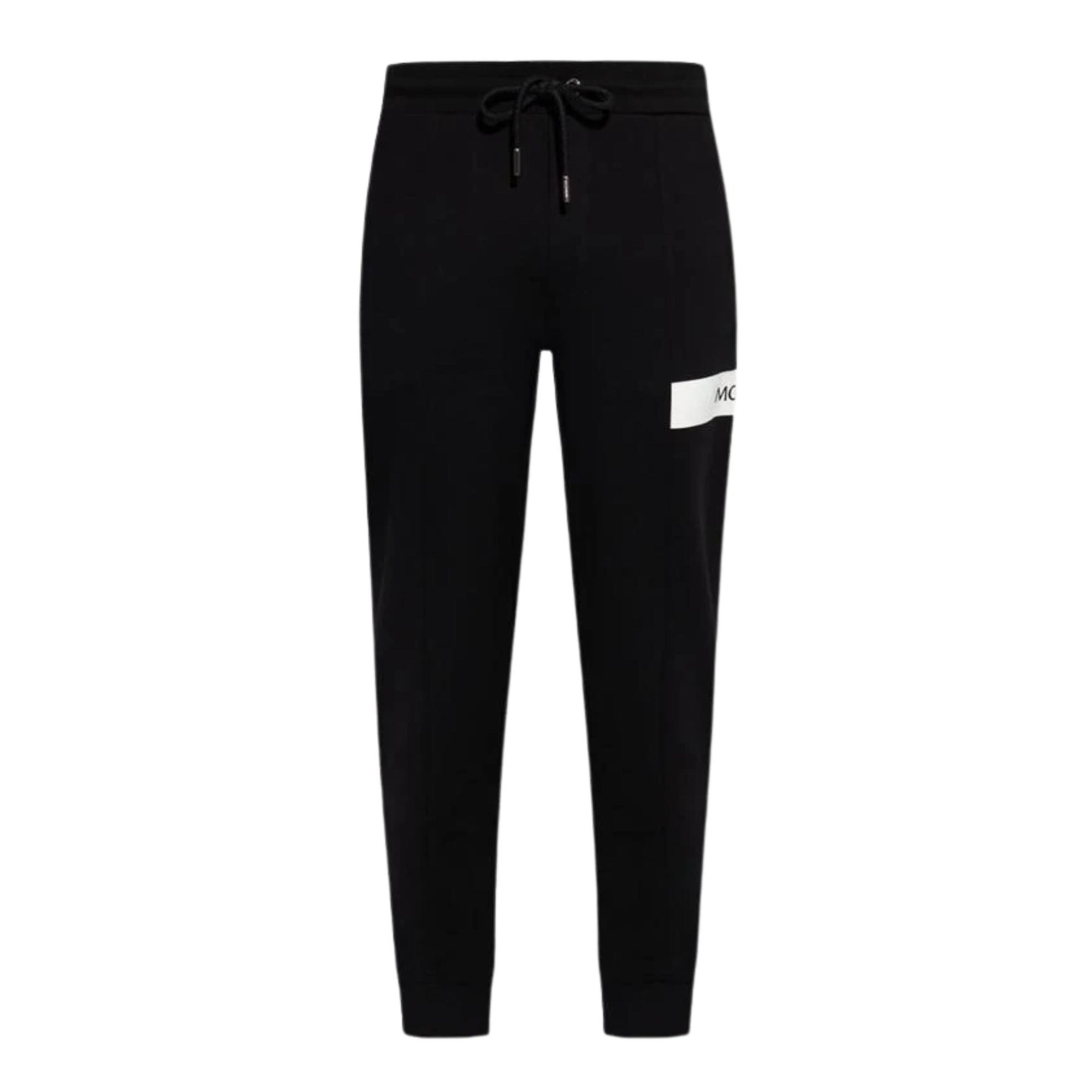 Moncler Sweatpants Logo Black-White-AL Capone Premium