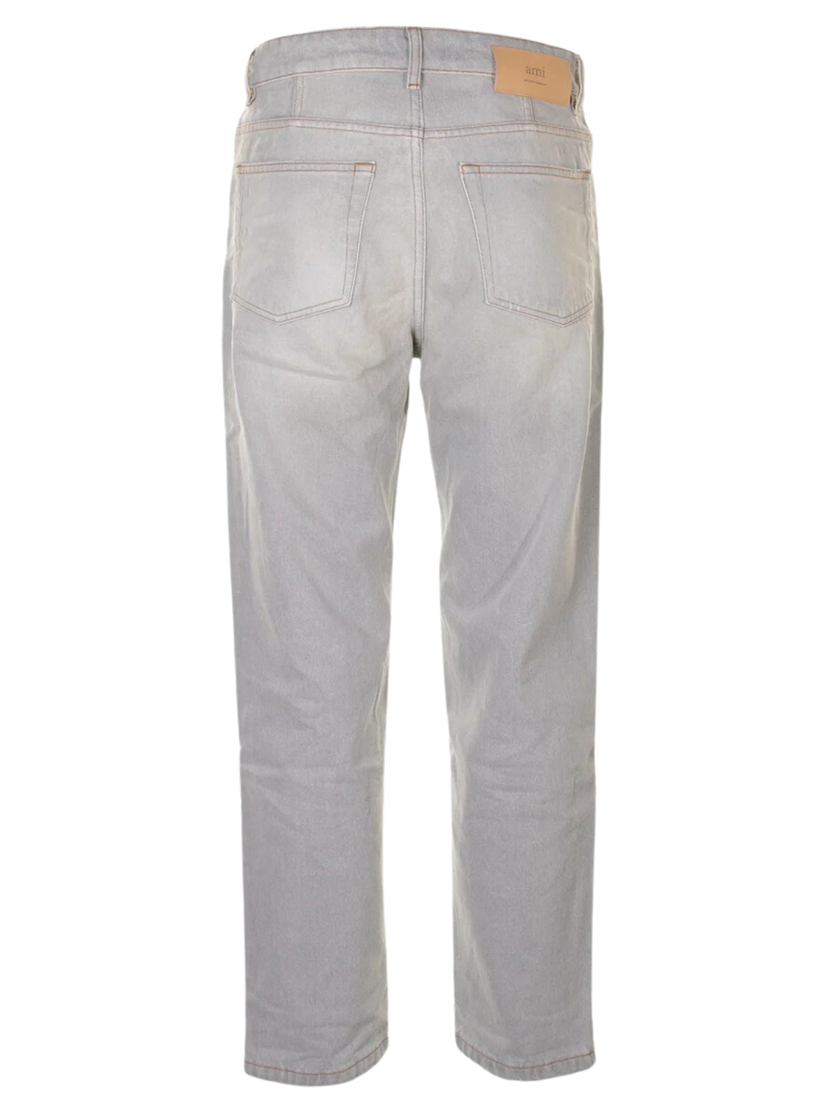 Ami Jeans Tapered Fit Denim Javel Grey-AL Capone Premium