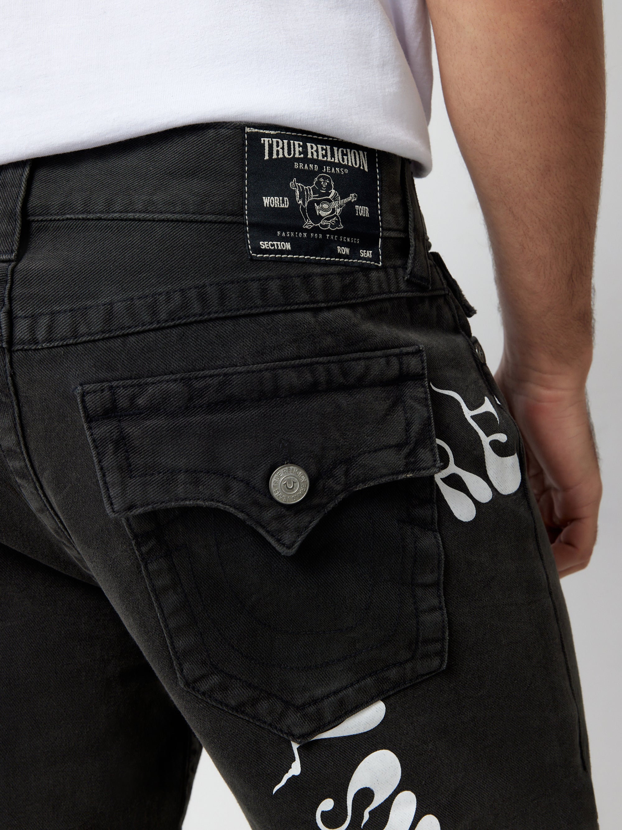 True Religion Dark Society Rocco Sn Flp 32in Medley Black Wash