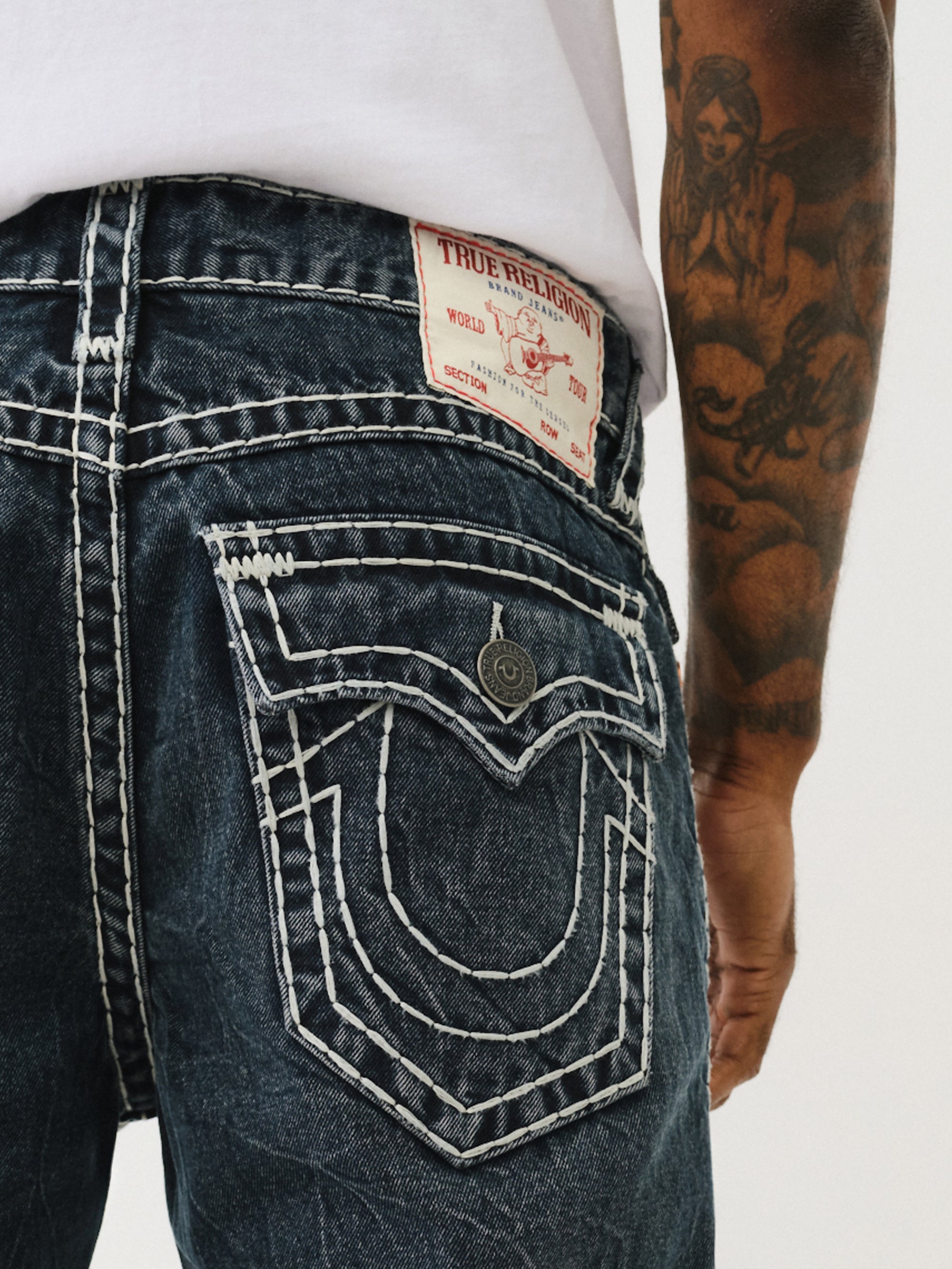 True Religion Billy Super T Flap Fleet Blue Black Wash – AL