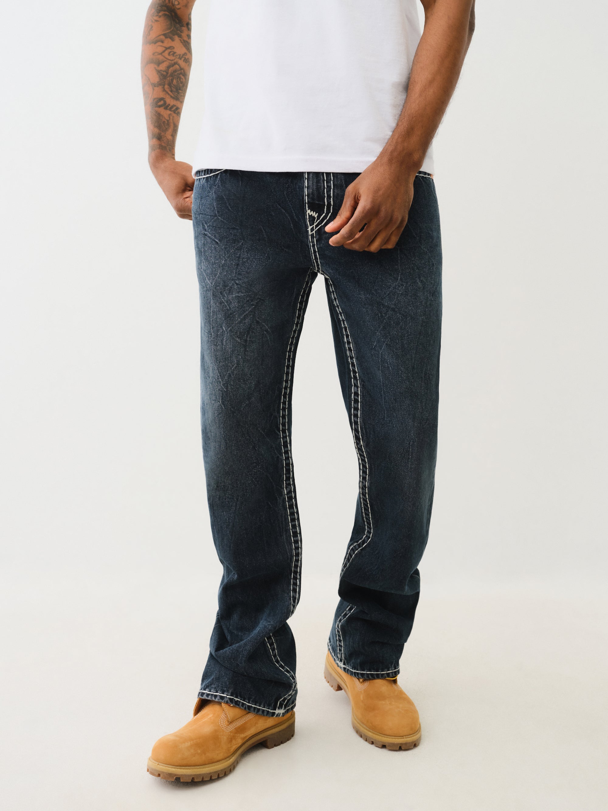 True Religion Billy Super T Flap Fleet Blue Black Wash – AL