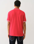 True Religion Ss Buddha Patch Polo Trv Red