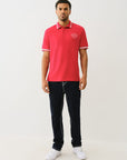 True Religion Ss Buddha Patch Polo Trv Red