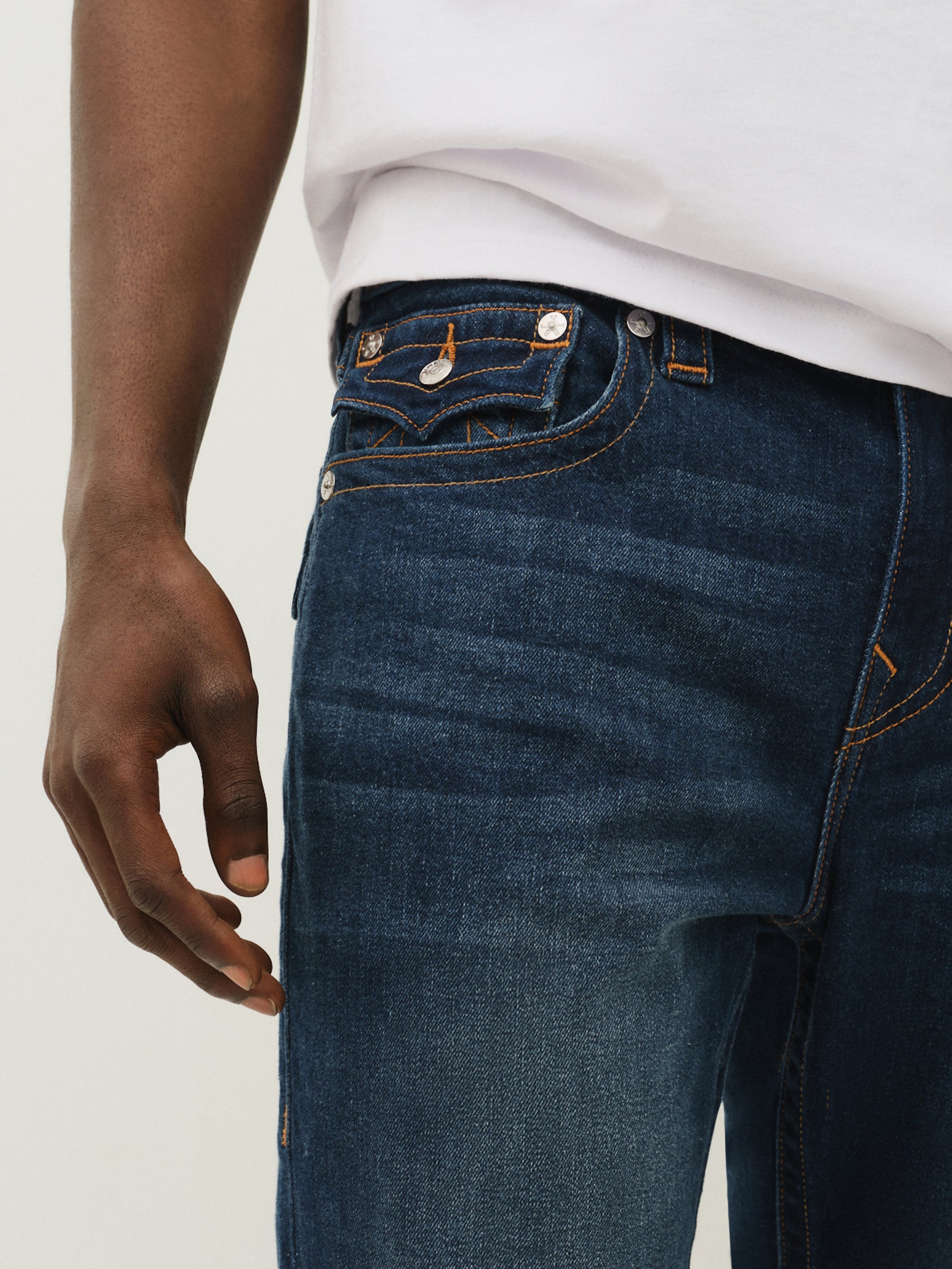 True Religion Ricky Sn Flap 34 In Damon Dark Wash-AL Capone Premium