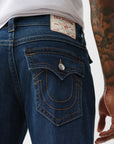 True Religion Billy Sn Flap 34 In Damon Dark Wash