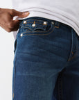 True Religion Billy Sn Flap 34 In Damon Dark Wash