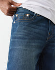 True Religion Bobby Sn Nf 32 Inseam Damon Dark Wash
