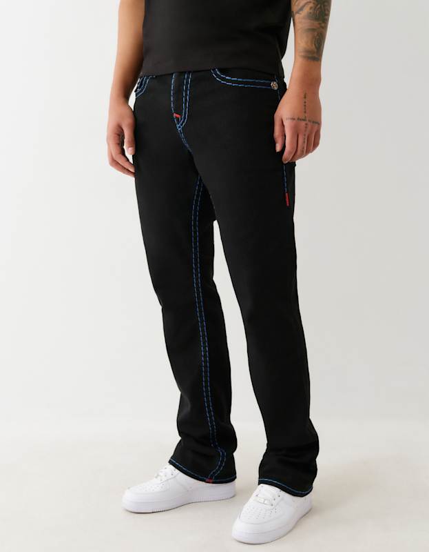 True Religion Ricky Super T Flap 34In 2Sb Black Rinse - AL Capone