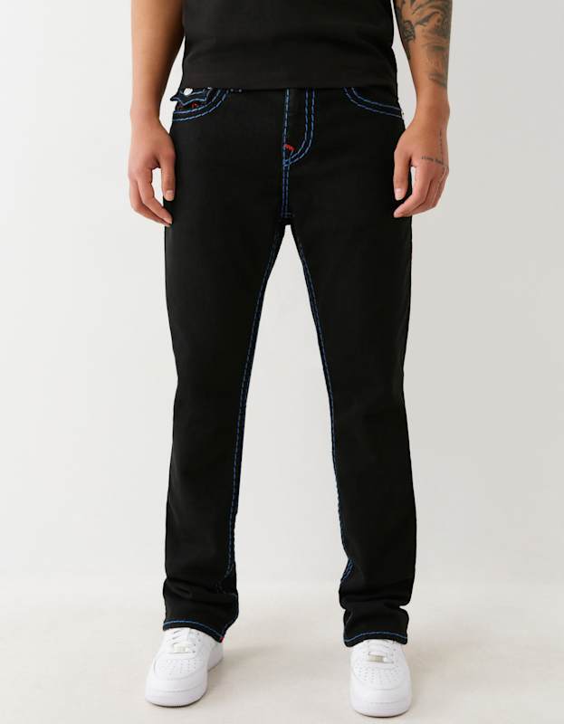 True Religion Ricky Super T Flap 34In 2Sb Black Rinse - AL Capone