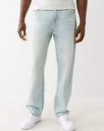 True Religion Bobby Supert Flap 32 In Lt Clearwater Wash With Rips