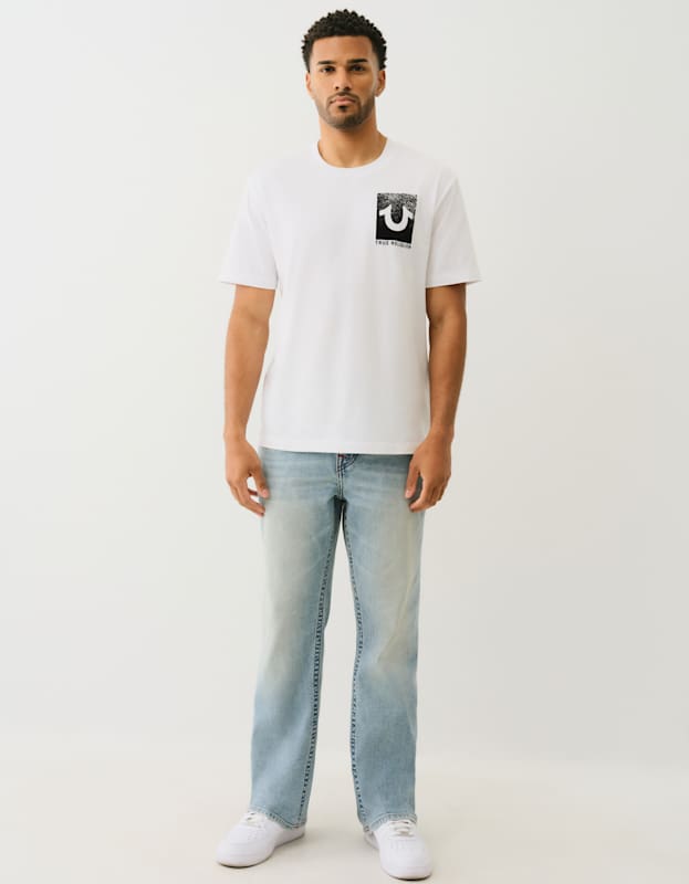 True Religion Billy Sn Flap 34In Beach Trail Light Wash - AL