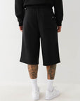 True Religion Long Sweatshorts Jet Black