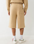 True Religion Long Sweatshorts Travertine