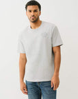 True Religion Ss Puff Stitch Tee Heather Grey