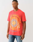 True Religion Ss Rock N Roll Tee Molten Lava