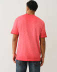 True Religion Ss Embro Arch Logo Tee Trv Red