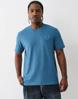 True Religion Ss Vintage Puff Buddha Tee Midnight