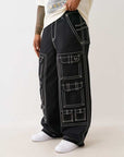 True Religion Baggy Utlity Big T Pant Black