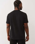 True Religion T-Shirt Terry Applique Jet Black