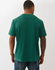 True Religion T-Shirt Terry Applique Evergreen