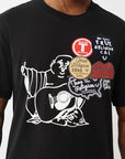 True Religion T-Shirt Patch Buddha Jet Black