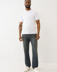 True Religion Jeans Super Flatlock Ricky Flap 34In Greenland Dark Wash