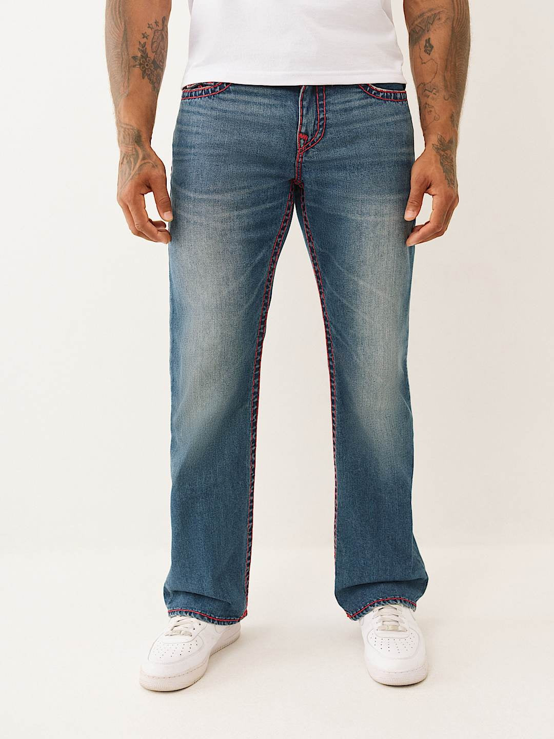 True Religion Jeans Billy Super T Flap 34In Ericcson Pl Dark Wash