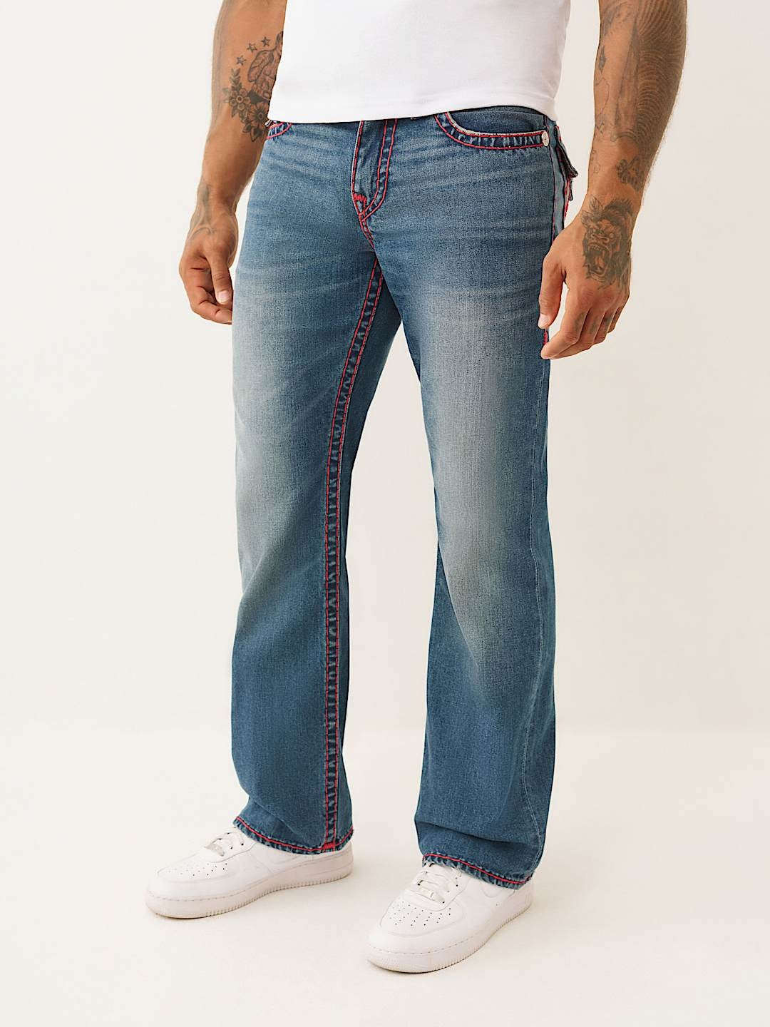 True Religion Jeans Billy Super T Flap 34In Ericcson Pl Dark Wash