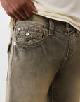 True Religion Ricky Big T Flap 34In Compass Trail Black Wash