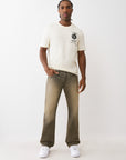 True Religion Ricky Big T Flap 34In Compass Trail Black Wash