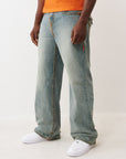True Religion Jeans Vinny Super T Flap 34In Kelp Medium Wash