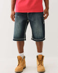 True Religion Vinny Rope Stitch Short Flap Jackknife Dark Wash